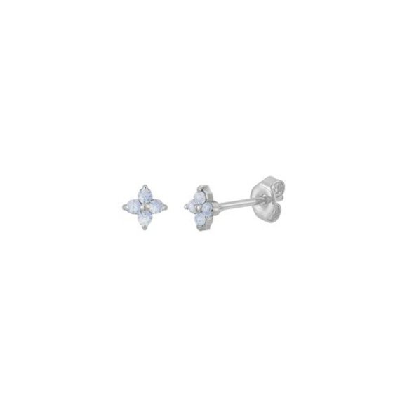 SISTERBERRY & CO. Jewelry - NWT Audrey Flower Opalite Studs // Sterling Silver